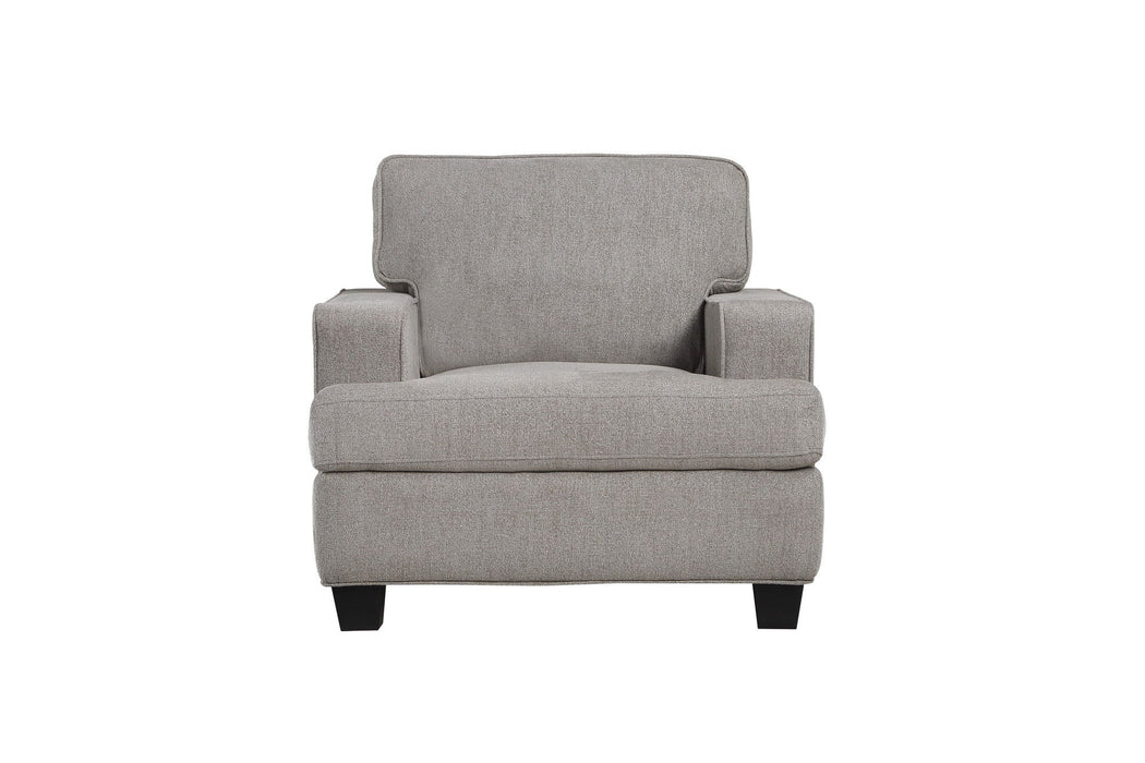 Contemporary Accent Chair - Gray - Wood