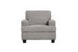 Contemporary Accent Chair - Gray - Wood