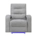Isolde - Power Recliner, LED Lighting - Gray