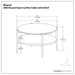 Wagner - Round Marble & Wood Table