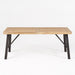 Outdoor Dining Set With 2 Bench And 1 Dining Table - Light Brown