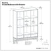 Banting - 9 Cube Bookcase With Drawers - Walnut Brown