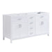 Bathroom Vanity Cabinet Only, Soft Close Doors & Drawers, 4 Drawers & 2 Double Door Cabinets - White