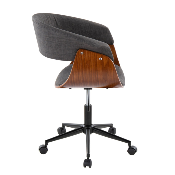 Vintage Mod - Mid-Century Modern Office Chair - Charcoal