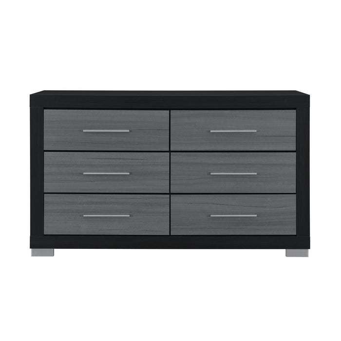 Elsa - 2 Toned And Dresser With Bar Handle And Construction