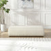 Grainy Footstool For Home - Beige