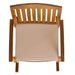 Acacia Wood Outdoor Patio Rocking Chair With Cushion (Set of 2) - Natural / Cream