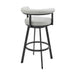 Nolagam - Swivel Bar Stool - Black Metal