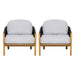 Grotta - Outdoor Wood Club Chair (Set of 2)