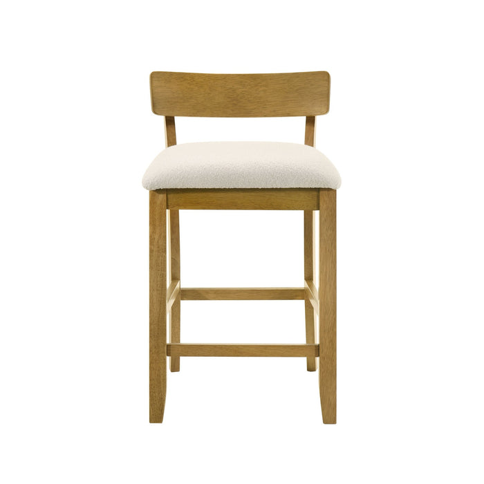 Merie - Modern Transitional Wood Counter Height Kitchen Bar Stool