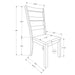 Dining Chair, Side, Upholstered For Dining Room, Transitional (Set of 2) - Beige