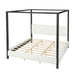 Modern Canopy Bed With Upholstery