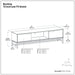 Banting - Low TV Stand - Walnut Brown