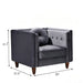 Chesterfield Accent Tufted Square Arm Side Chair