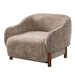 Modern Accent Chair With Recessed Arms And Tight Back