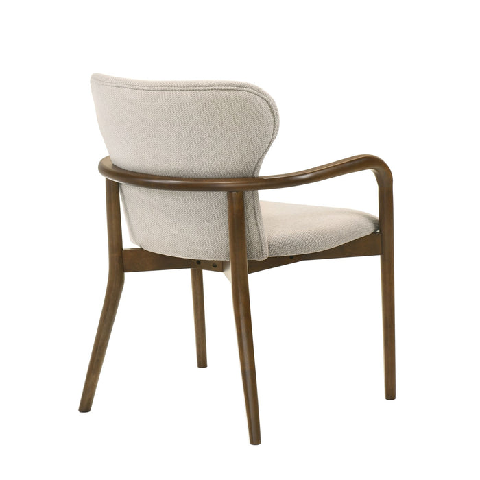 Klarissa - Dining Chair - Cream / Walnut