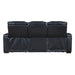 Ephron - Power Motion Sofa With Dropdown Table, Wireless Charging, Reading Light, Power Headrests & LED - Black