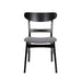 Dining Chair With Upholstered Seat - Dark Gray