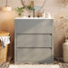 Freestanding Bathroom Vanity With Ceramic Sink, 2 Full Extension Drawers