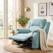 Upholstered Manual Recliner Chair With 3 Adjustable Backrest Positions