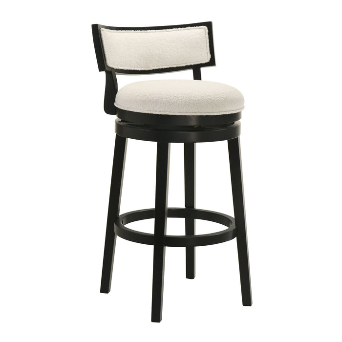 Noely - Modern Farmhouse Swivel Wood Bar Height Kitchen Bar Stool