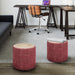 Larissa - Handcrafted Round Braided Pouf