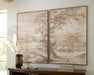 Stormish - Wall Art Set (Set of 2) - Beige / Brown