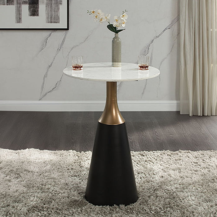 Jaramillo - Counter Height Table - Natural Marble Top & Black