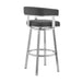 Cohen - Brushed Stainless Steel Swivel Bar Stool