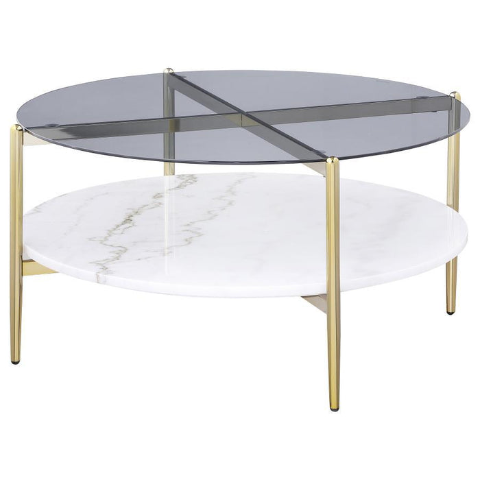 Jonelle - Round Glass Top Table