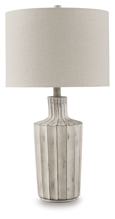 Imre - Poly Table Lamp - Distressed Brown
