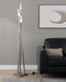Icicle - Contemporary Floor Lamp - Nickel