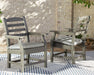 Visola - Arm Chair With Cushion (Set of 2) - Gray