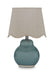 Byronburg - Ceramic Table Lamp - Blue / Beige