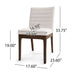 Upholstered Dining Chairs With Rubber Legs (Set of 2)