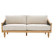 3 Seater Sofa With Rattan Armrests