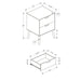 Accent Table With Storage Drawers - Brown