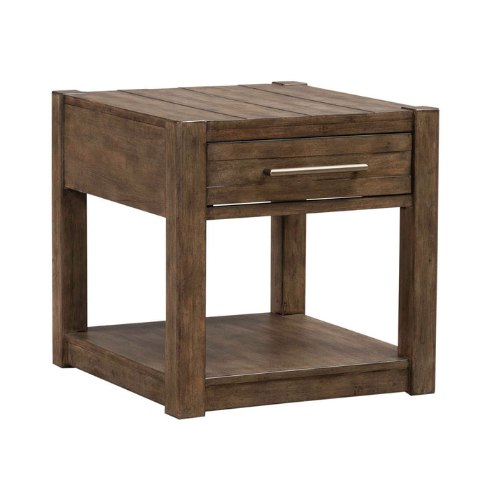 Broadmore - Drawer End Table - Brown