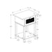 Accent Table With Storage Drawer, 2 Tier Nightstand For Living Room - Natural