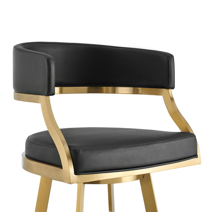 Saturn - Swivel Stool - Gold Legs