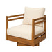 Outdoor Smooth Swivel Chair With Cushions