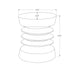 Contemporary Round Accent Table Indoor / Outdoor