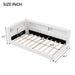 Upholstered Platform Bed With LED Belt And USB Ports