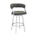 Saturn - Counter Height Bar Stool - Brushed Stainless Steel