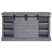 Amrita - TV Stand With Fireplace - Gray Oak