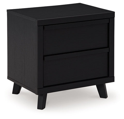 Danziar - Black - Two Drawer Night Stand Sacramento Furniture Store Furniture store in Sacramento
