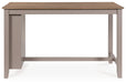 Harperfeld - Rectangular Dining Room Counter Table - Natural / Gray