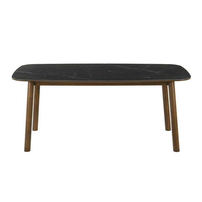 Emorie - Rectangle Wood Dining Table - Black / Walnut
