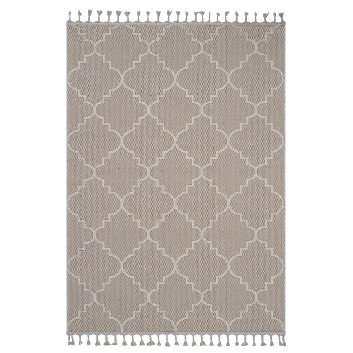 Guros - 4' X 6' Trellis Indoor / Outdoor Area Rug - Ivory