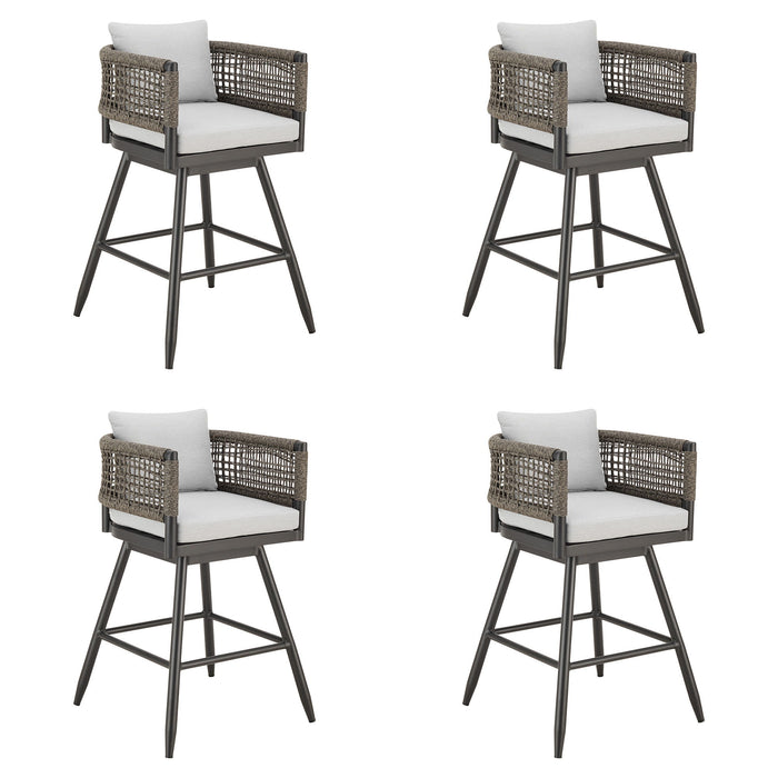 Alegria - Outdoor Patio Swivel Counter Stool Set